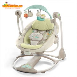 Детские электронные качели Bright Starts Taggies Swing N Go Portable Swing «Божья коровка»