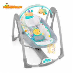 Детские электронные качели Bright Starts Taggies Swing N Go Portable Swing «Улитка»