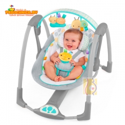 Детские электронные качели Bright Starts Taggies Swing N Go Portable Swing «Улитка»